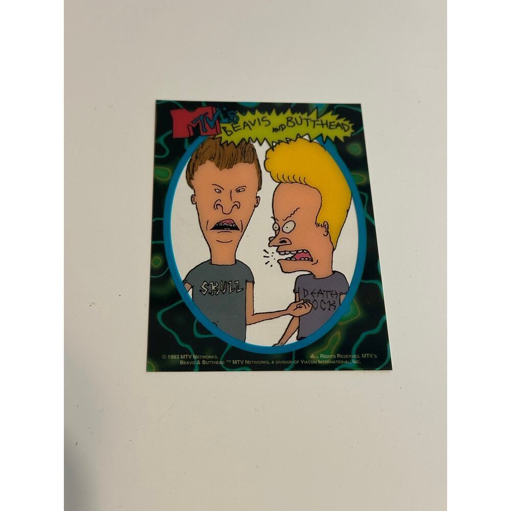 1993 MTV's BEAVIS and BUTTHEAD
Clear Cell Acetate PROMO Trading
Card